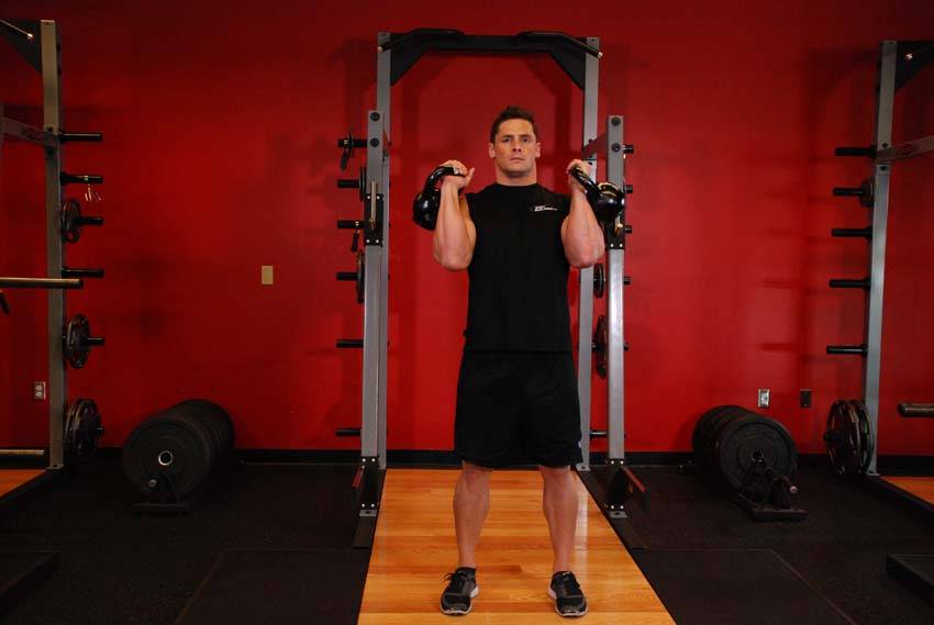 Alternating Kettlebell Press 1