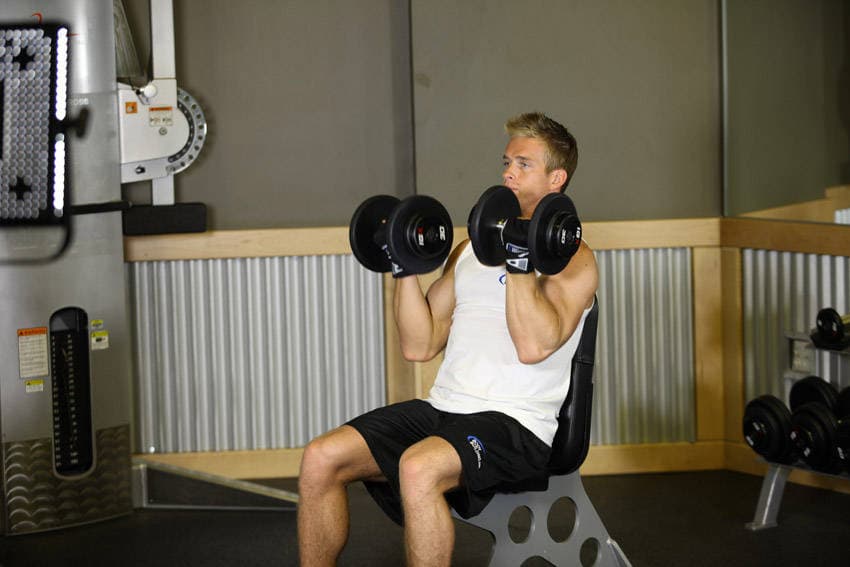 Arnold Dumbbell Press 1