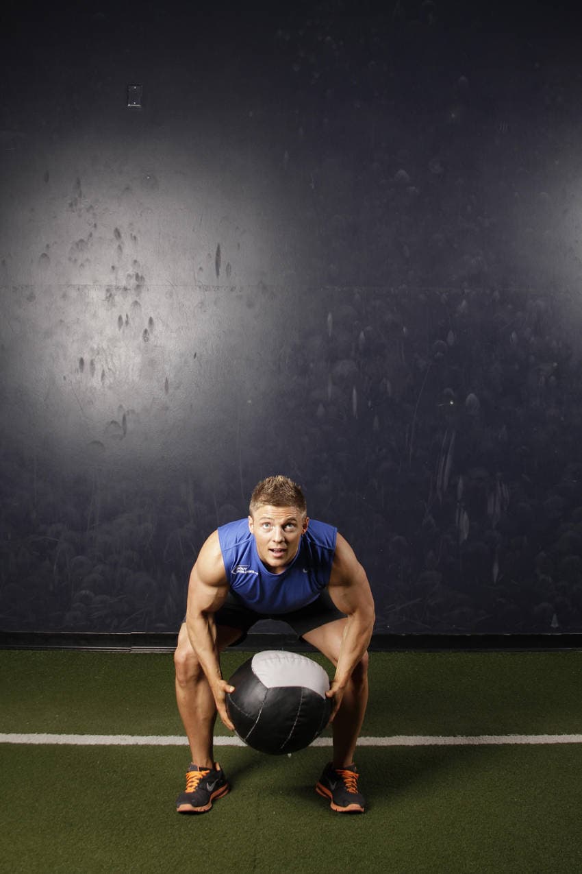 Backward Medicine Ball Throw 1