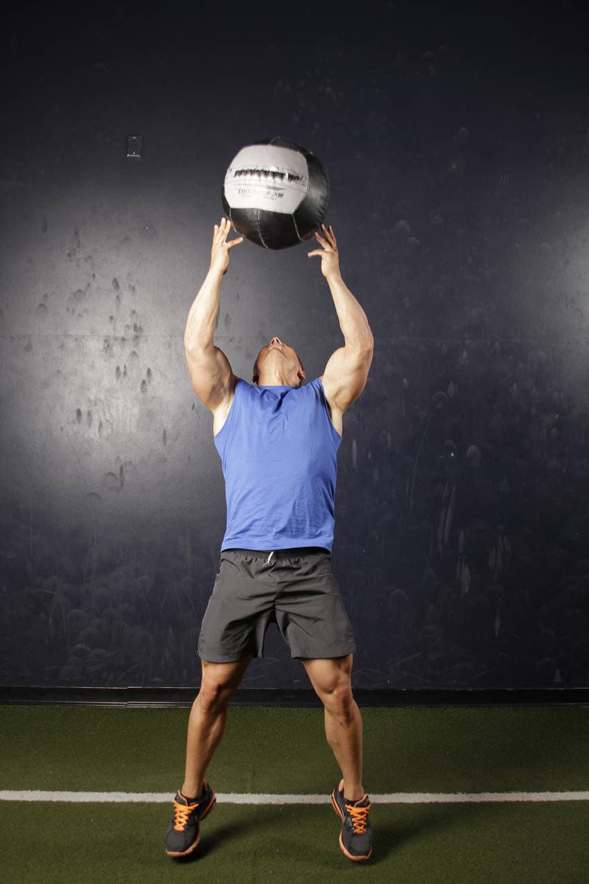 Backward Medicine Ball Throw 2