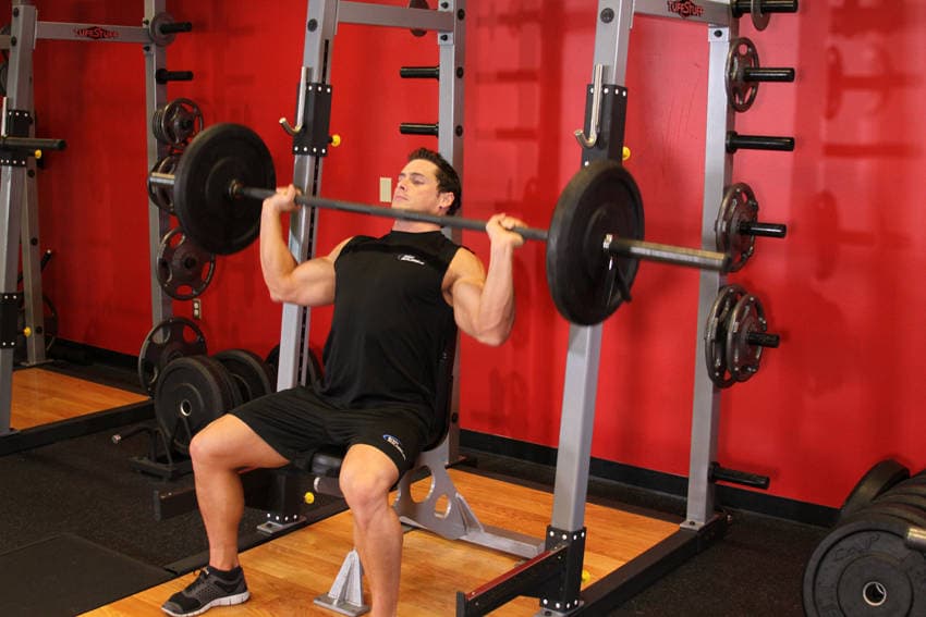 Barbell Shoulder Press — النهاية