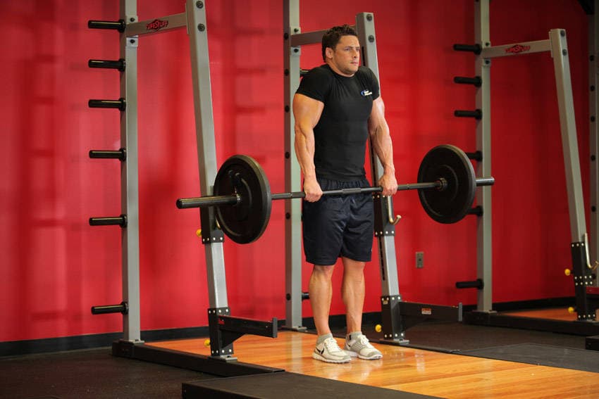 Barbell Shrug — النهاية