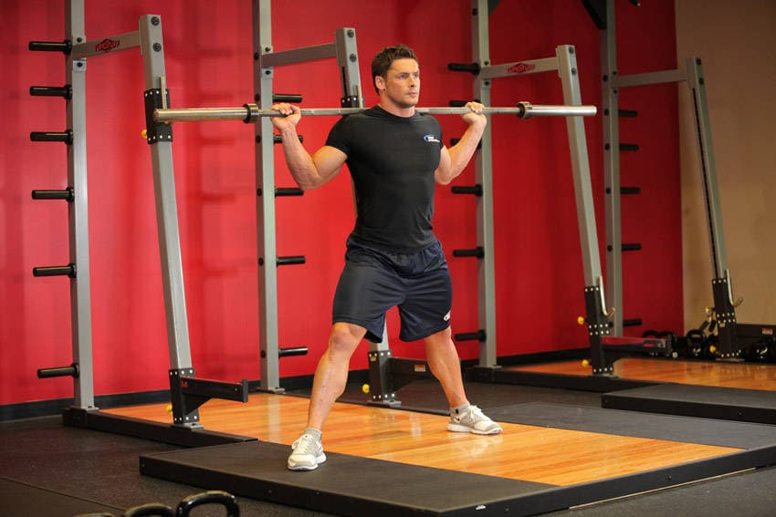 Barbell Side Split Squat — البداية