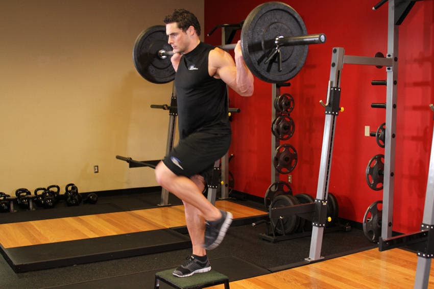 Barbell Step Ups — النهاية