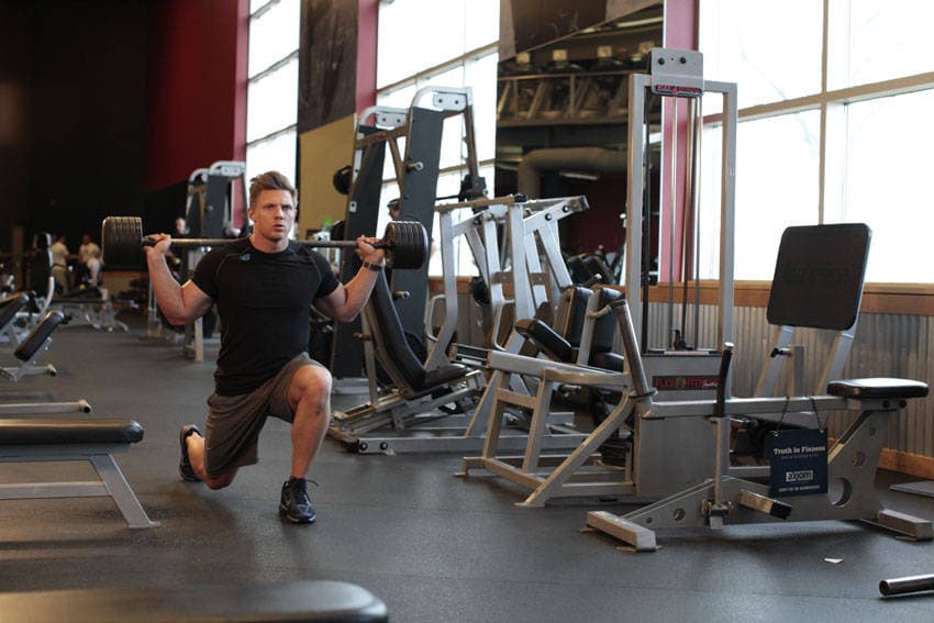Barbell Walking Lunge — النهاية