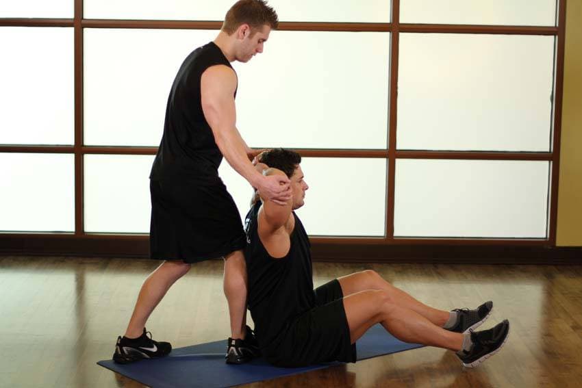Behind Head Chest Stretch — البداية