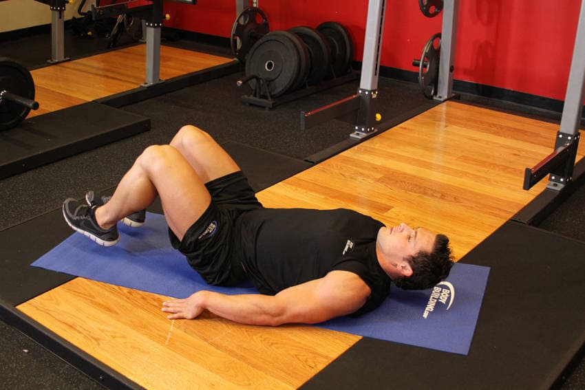 Bent-Knee Hip Raise — البداية