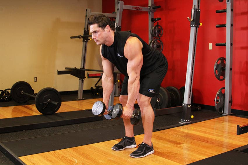 Bent Over Two-Dumbbell Row — البداية