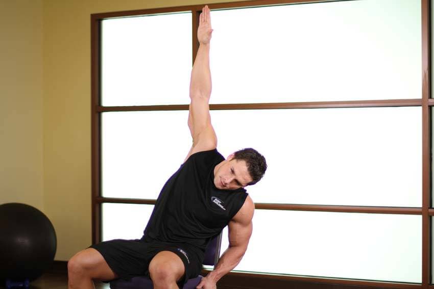 Chair Lower Back Stretch — البداية