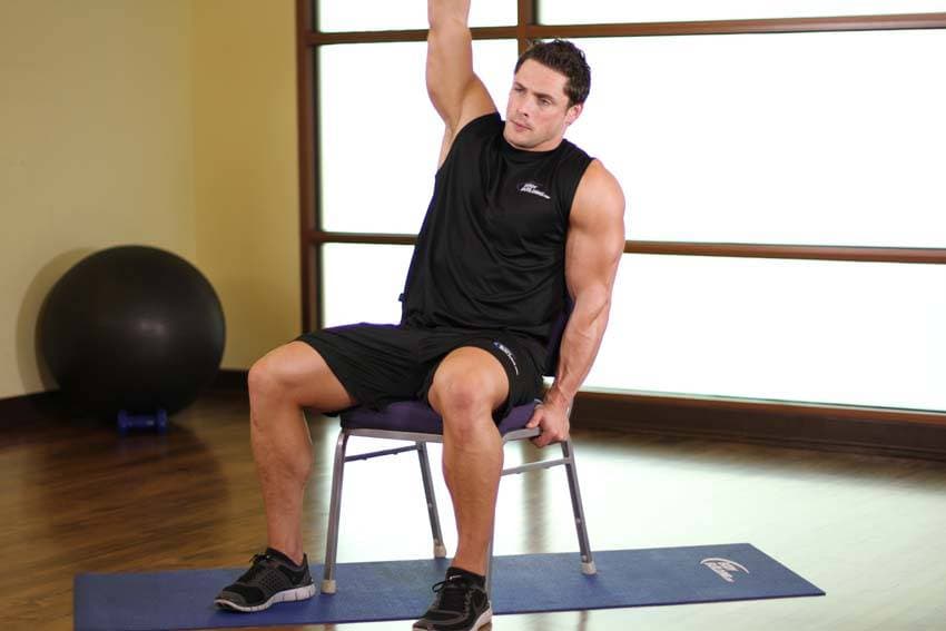 Chair Lower Back Stretch — النهاية