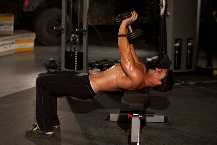 Close-Grip Dumbbell Press — البداية