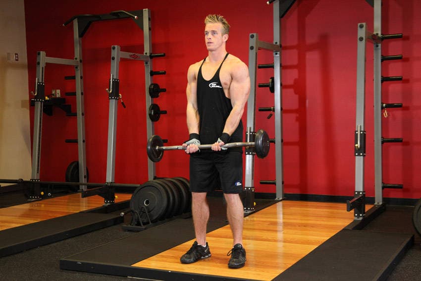 Close-Grip EZ Bar Curl — البداية