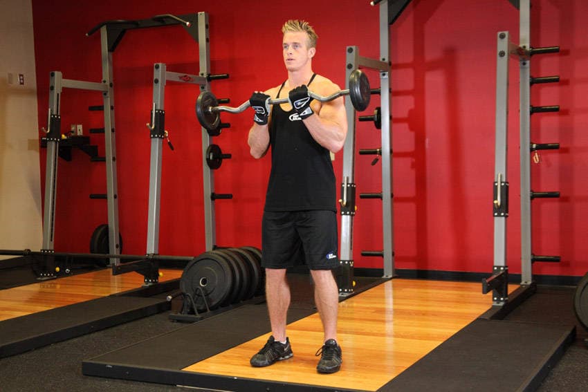 Close-Grip EZ Bar Curl — النهاية