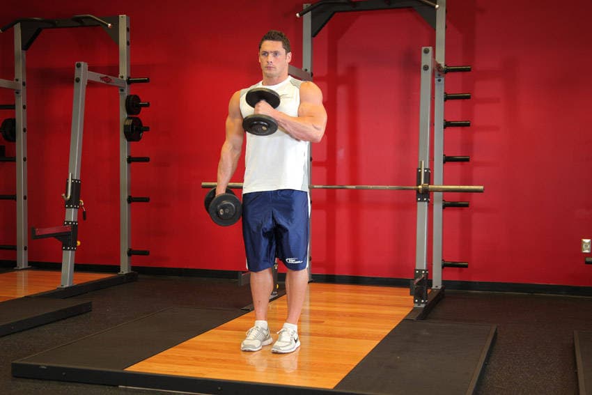 Cross Body Hammer Curl — النهاية