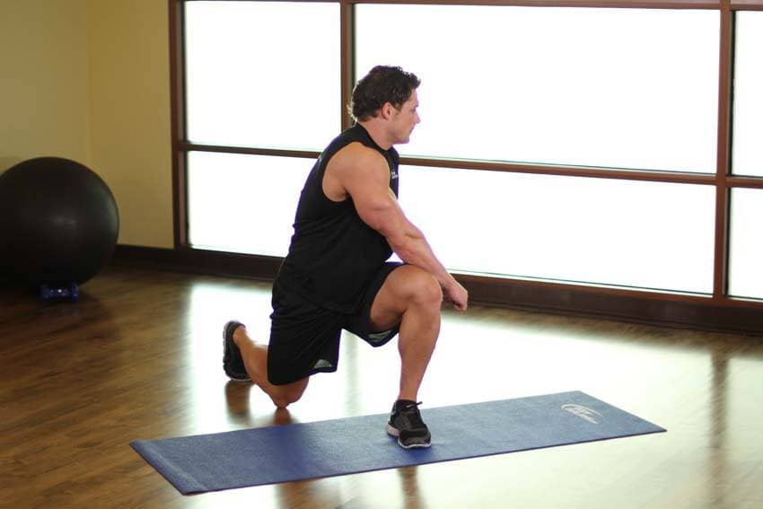 Crossover Reverse Lunge — البداية