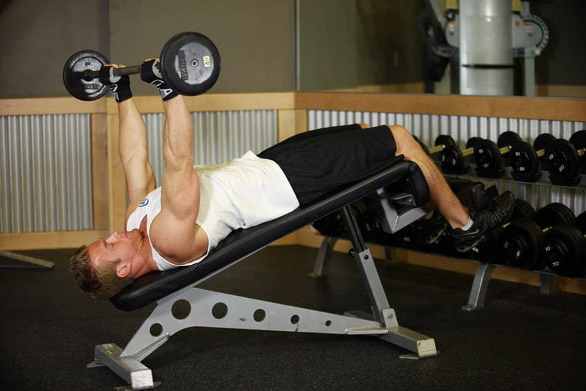Decline Close-Grip Bench To Skull Crusher — البداية