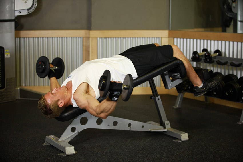 Decline Dumbbell Flyes — النهاية