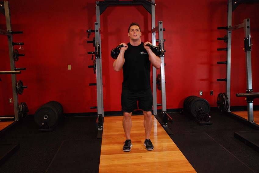 Double Kettlebell Jerk — النهاية