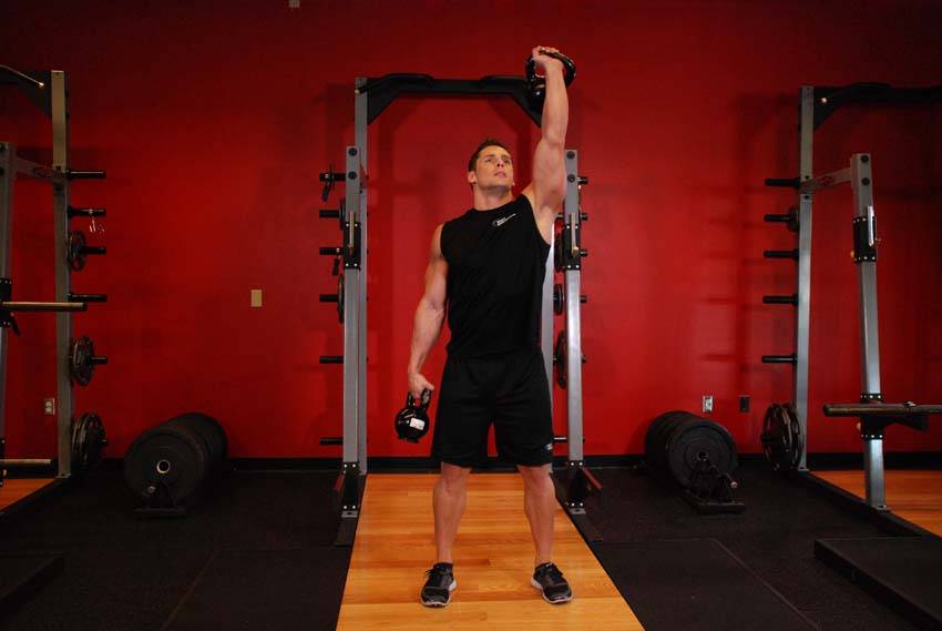 Double Kettlebell Windmill — البداية