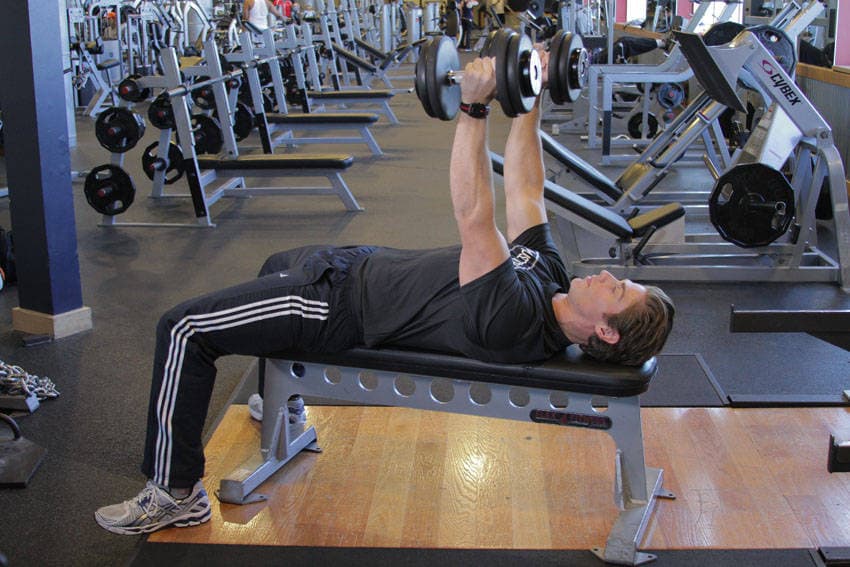 Dumbbell Bench Press with Neutral Grip — البداية