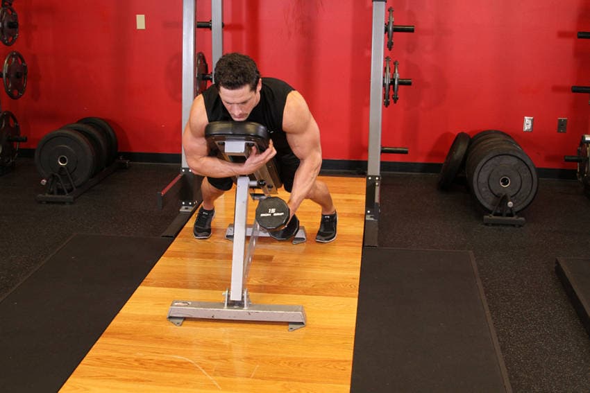 Dumbbell Lying One-Arm Rear Lateral Raise — البداية