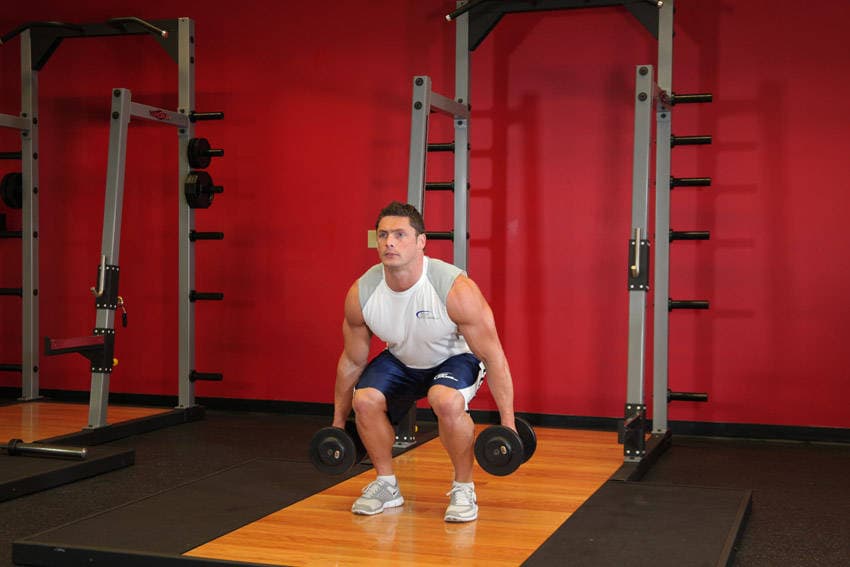 Dumbbell Squat — النهاية