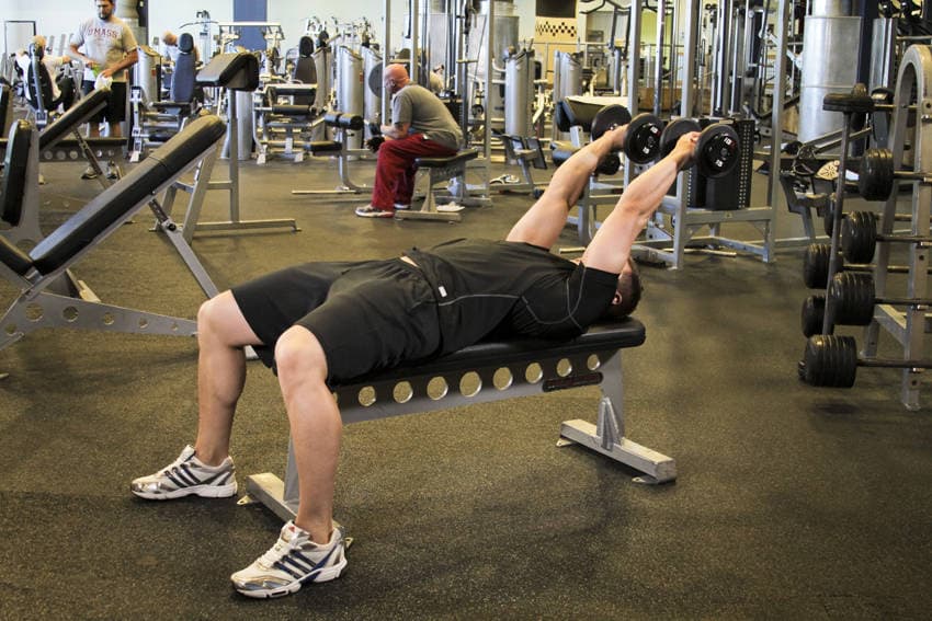 Dumbbell Tricep Extension -Pronated Grip — النهاية