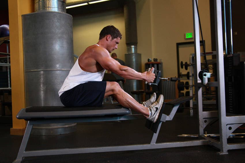 Elevated Cable Rows — البداية