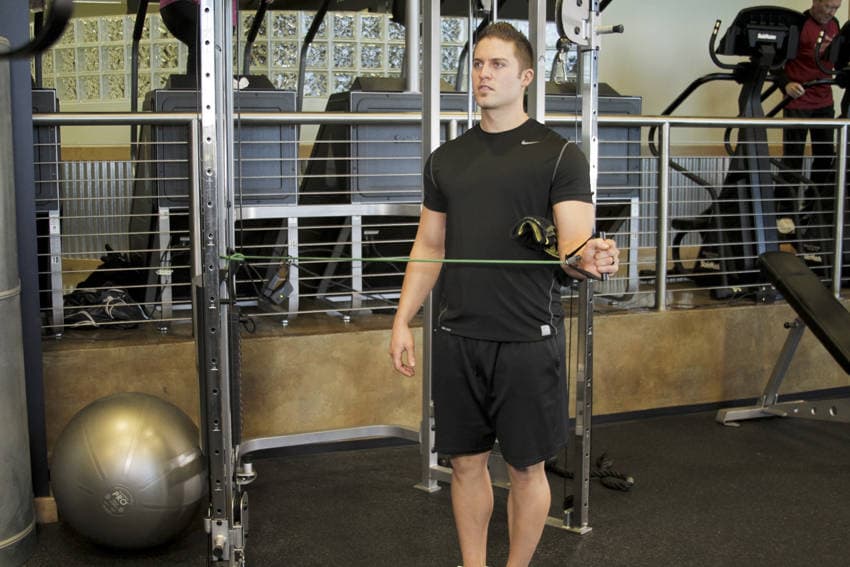 External Rotation with Band — النهاية