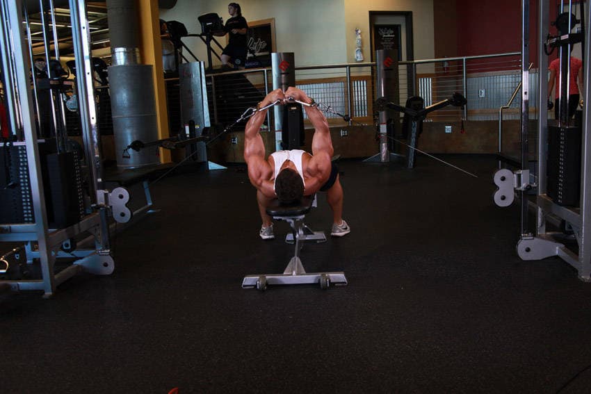 Flat Bench Cable Flyes — النهاية