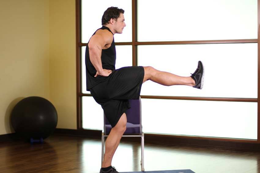 Front Leg Raises — البداية