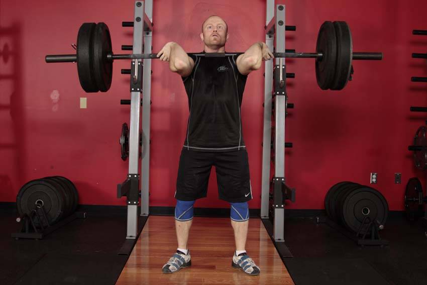 Front Squat (Clean Grip) — البداية