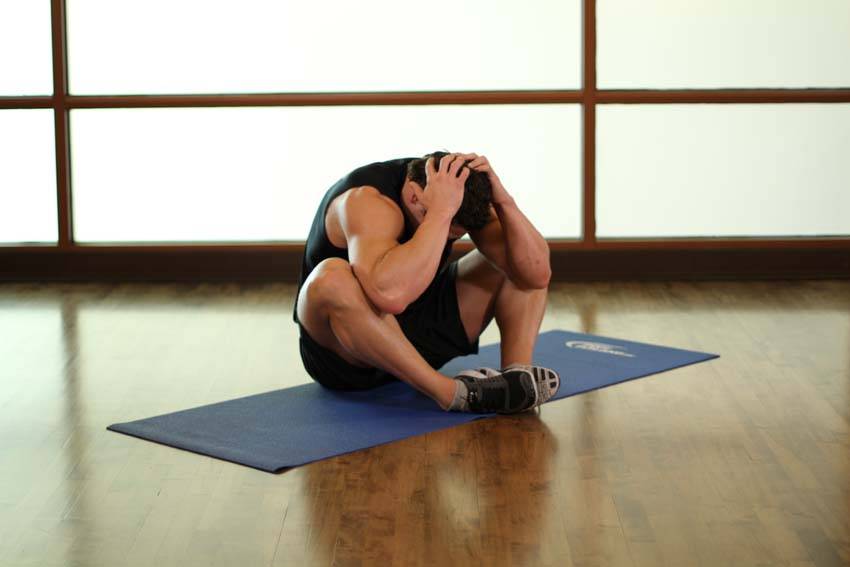 Groin and Back Stretch — النهاية