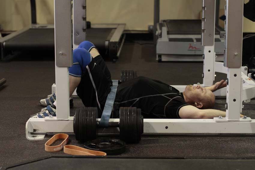 Hip Lift with Band — البداية