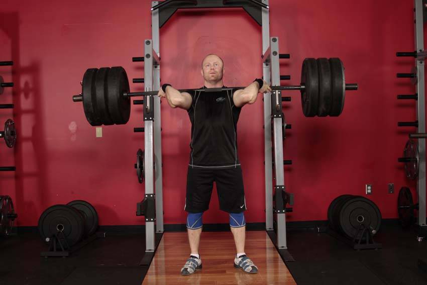 Jerk Dip Squat — البداية