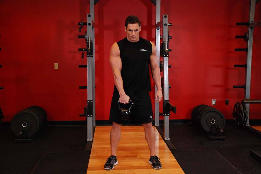 Kettlebell Hang Clean — البداية