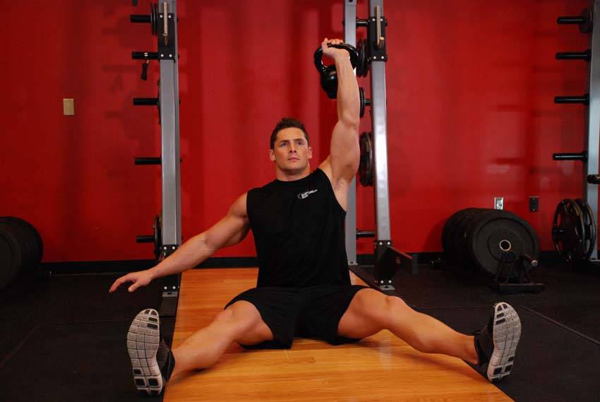 Kettlebell Seated Press — النهاية