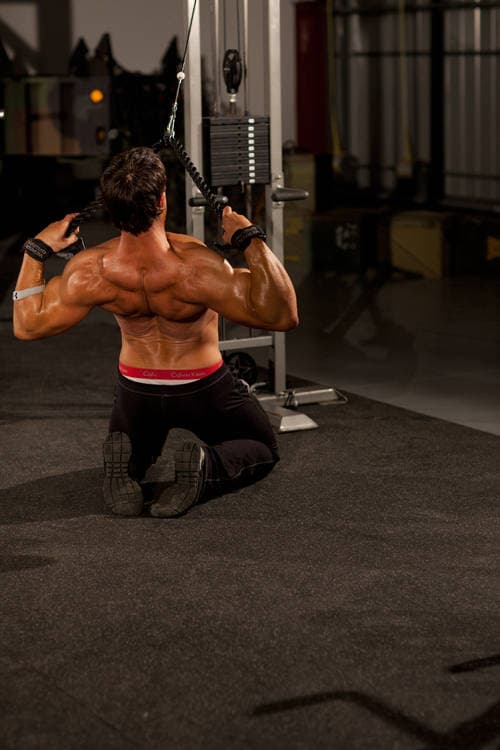 Kneeling High Pulley Row — النهاية