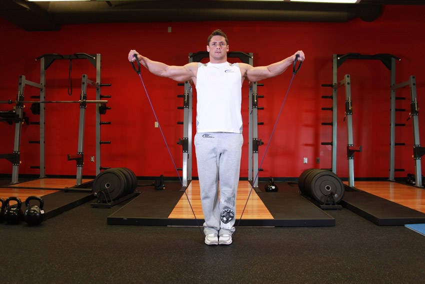 Lateral Raise - With Bands — النهاية