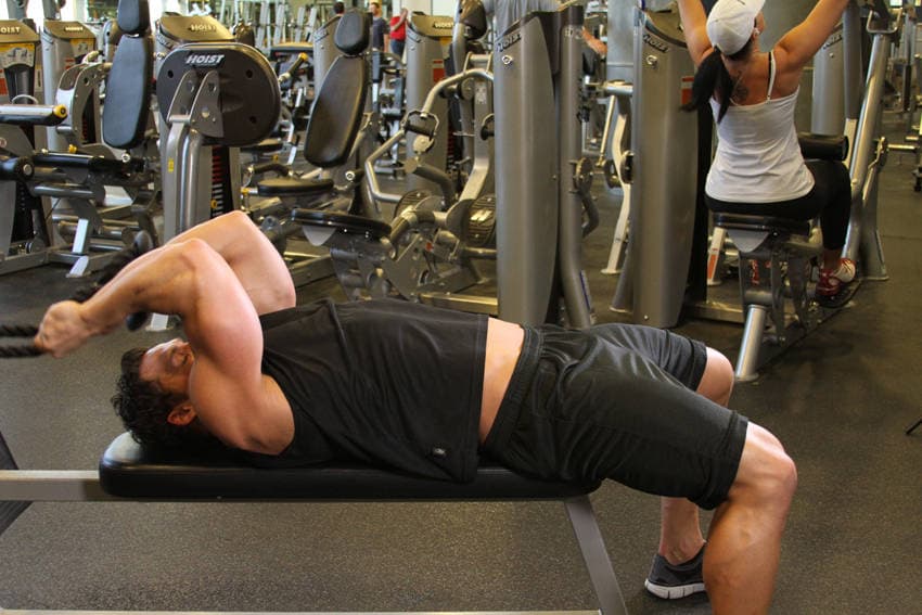 Low Cable Triceps Extension — البداية