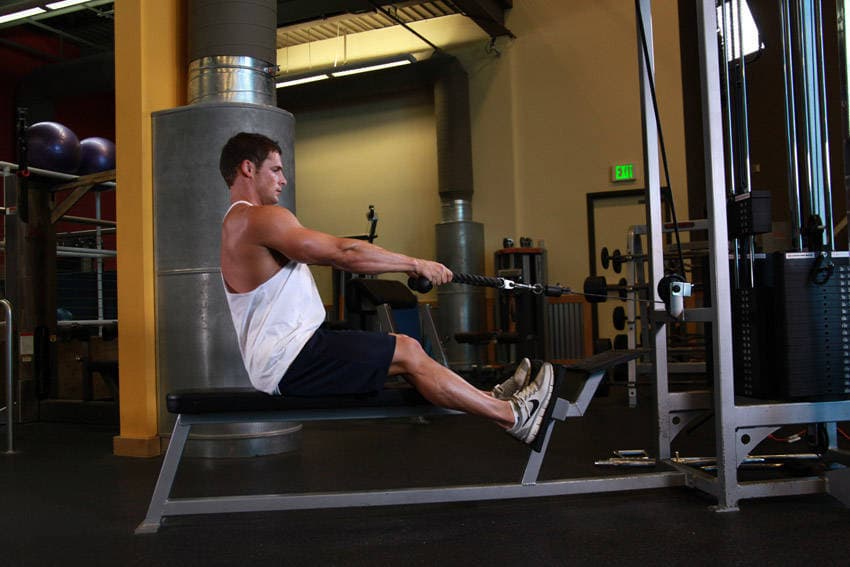Low Pulley Row To Neck — البداية