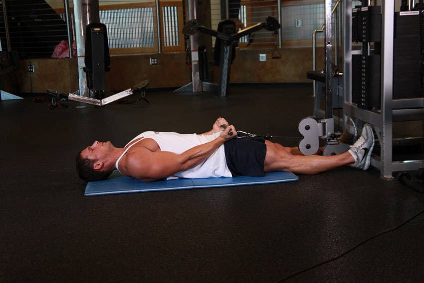 Lying Cable Curl — البداية