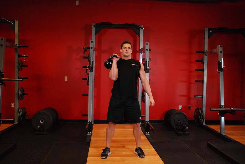 One-Arm Kettlebell Clean and Jerk — النهاية