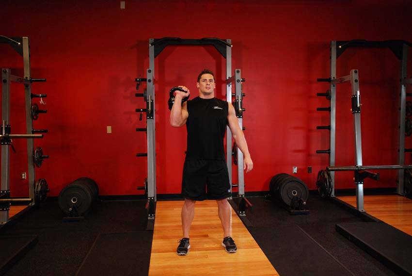 One-Arm Kettlebell Jerk — البداية