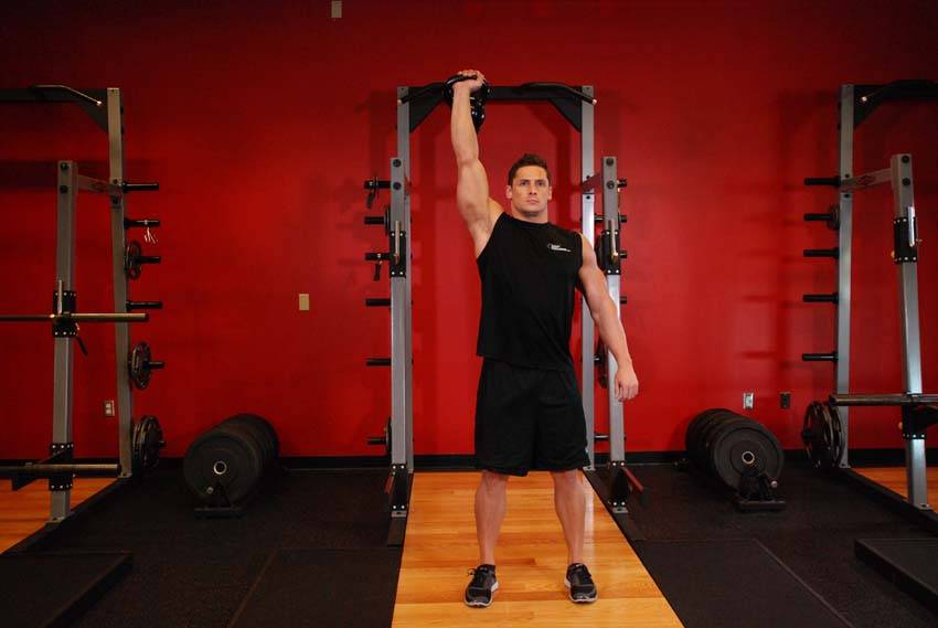 One-Arm Kettlebell Para Press — النهاية