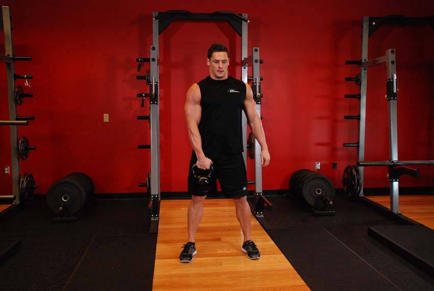 One-Arm Kettlebell Snatch — البداية