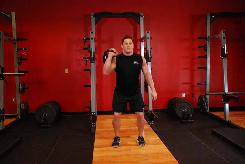 One-Arm Kettlebell Split Jerk — النهاية