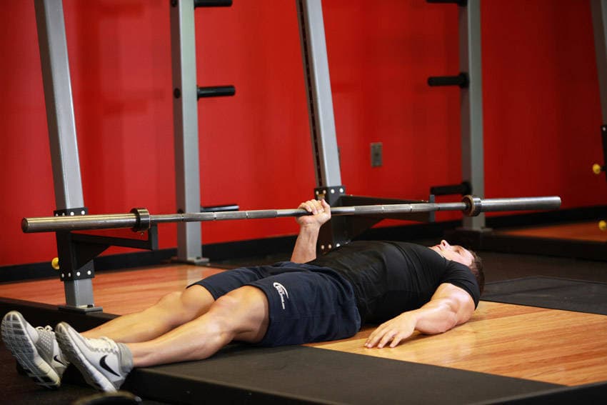 One Arm Floor Press — البداية
