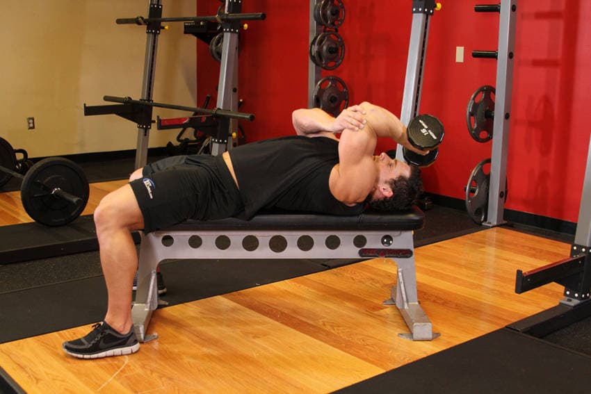 One Arm Pronated Dumbbell Triceps Extension — النهاية