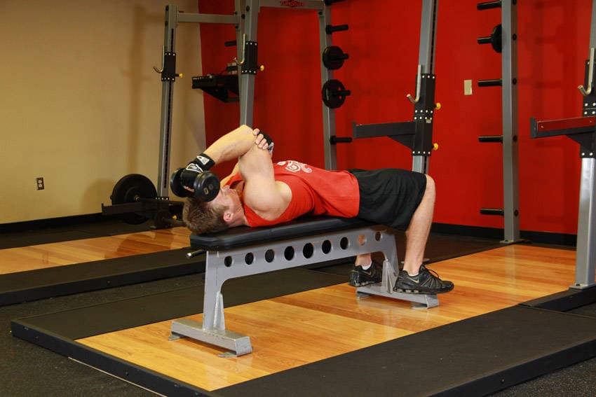 One Arm Supinated Dumbbell Triceps Extension — البداية